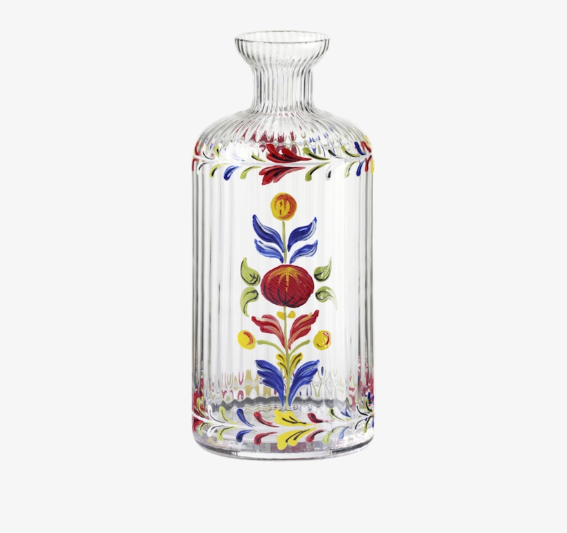 Murano Hand-painted Oil Bottle - Vase, transparent png download