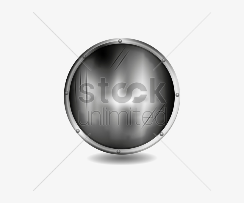 Silver Shield Png - Circle, transparent png download