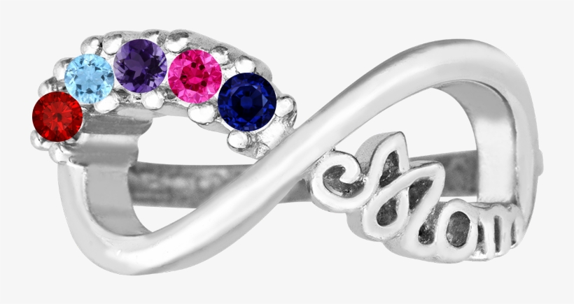 5 Stone Infinity - Pre-engagement Ring, transparent png download