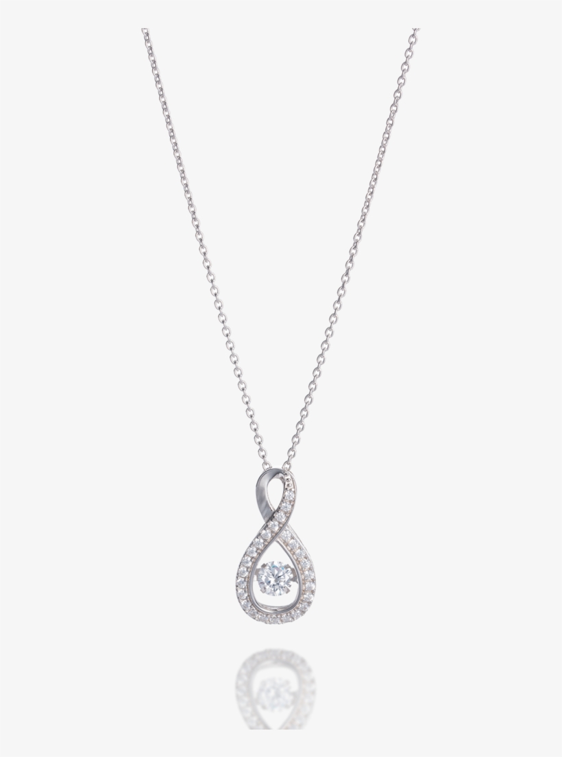 Infinity Dancing Stone Necklace - Locket, transparent png download