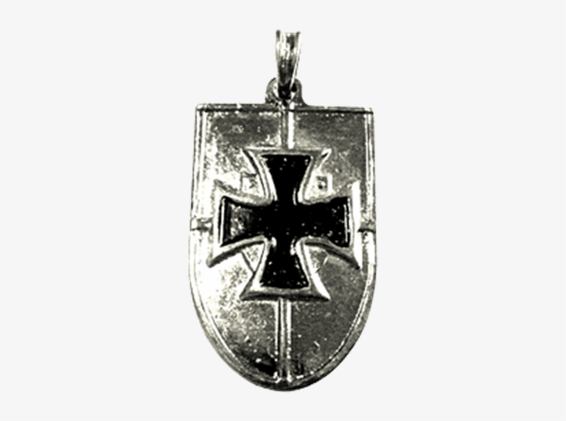 German Shield Pendant With Cross - Locket, transparent png download