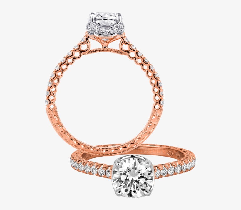 Kgr 1121-p Rose Gold Engagement Ring - Engagement Ring, transparent png download