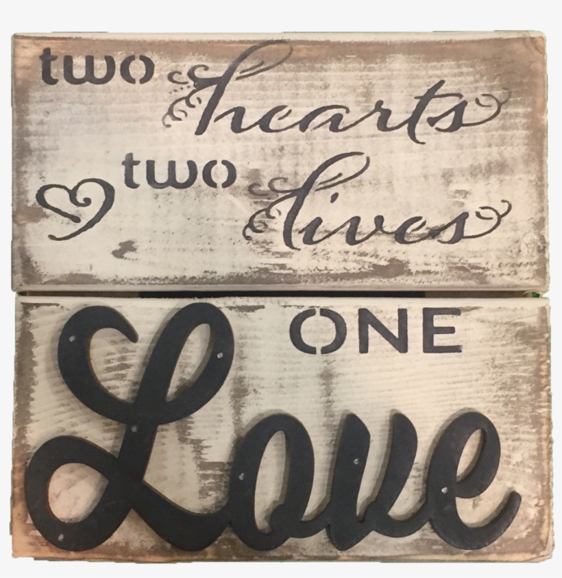 Two Hearts, Two Lives - Calligraphy, transparent png download