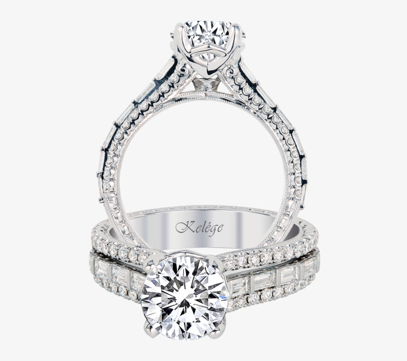 Kgr 1084 18k Gold Engagement Ring - Kgr 1023, transparent png download