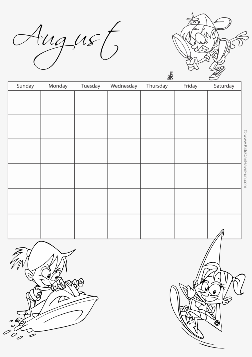 Monthly Calendar Banner Freeuse - Line Art, transparent png download