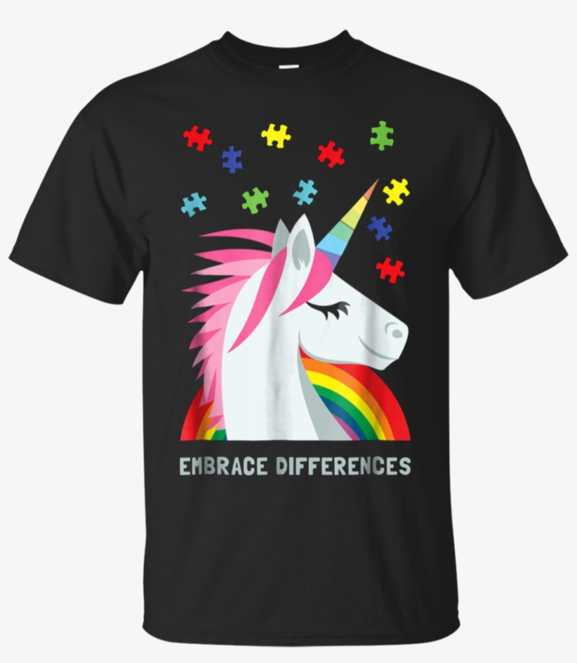 Autism Awareness Shirt Women Youth Men Unicorn Puzzle - Stranger Things Adidas T Shirt, transparent png download