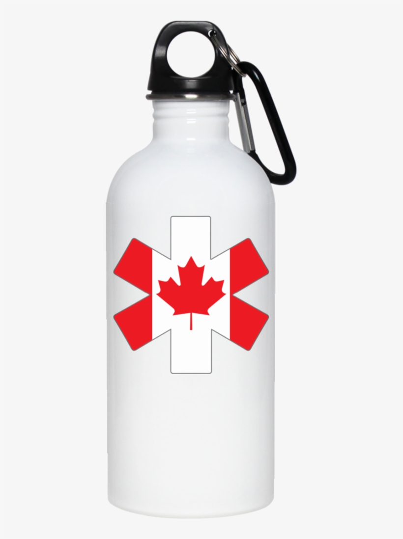 Star Of Life Canada 20 Oz Stainless Steel Water Bottle - Water Bottle, transparent png download