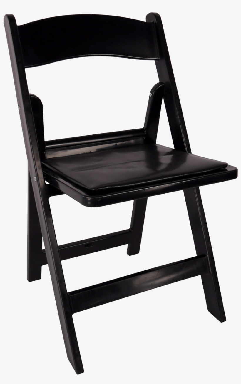 Black Padded Folding Chairs Fresh Chair Black Resin - Black Resin Garden Chair, transparent png download