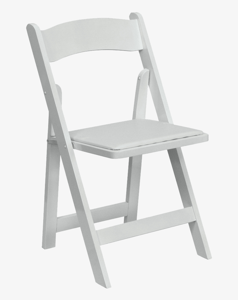 Folding White Resin Chair, transparent png download