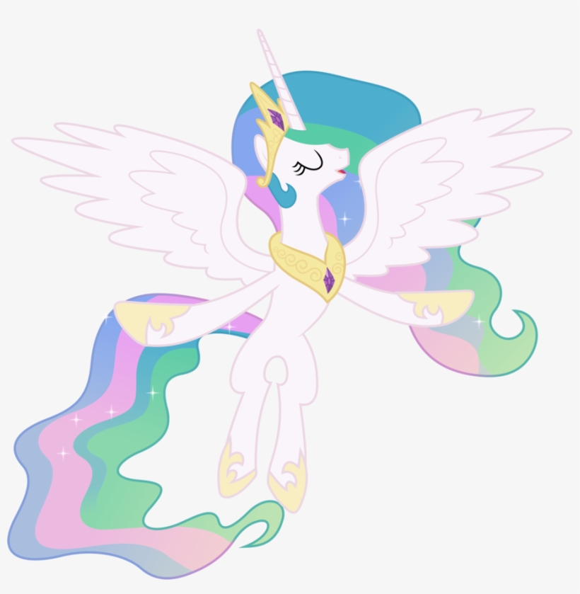 D *she Sports A Dumb Grin The Whole Way Back To The - Princess Celestia Wings, transparent png download