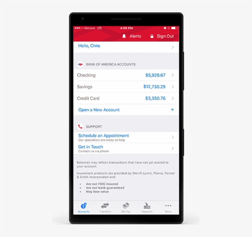 Free Png Download Bank Of America Account With A Lot - Bank Of America Account With A Lot, transparent png download