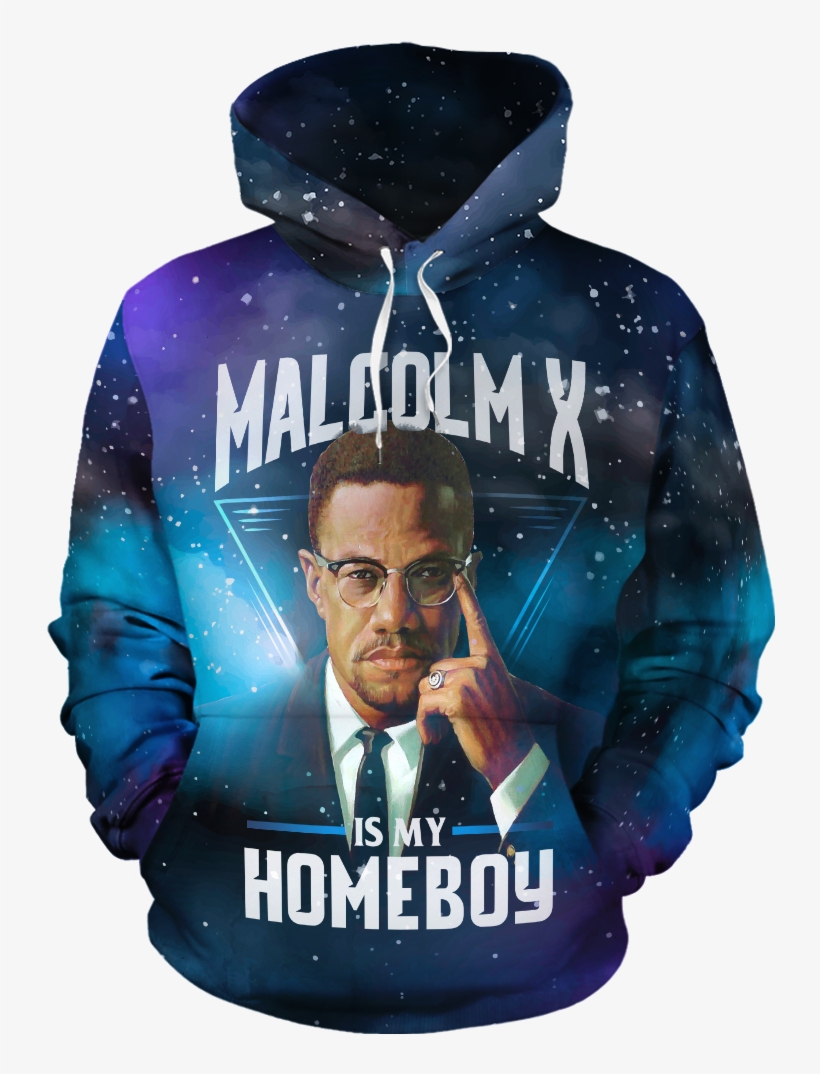 Malcolm X Is My Homeboy All-over Hoodie - Molecule Hoodie, transparent png download