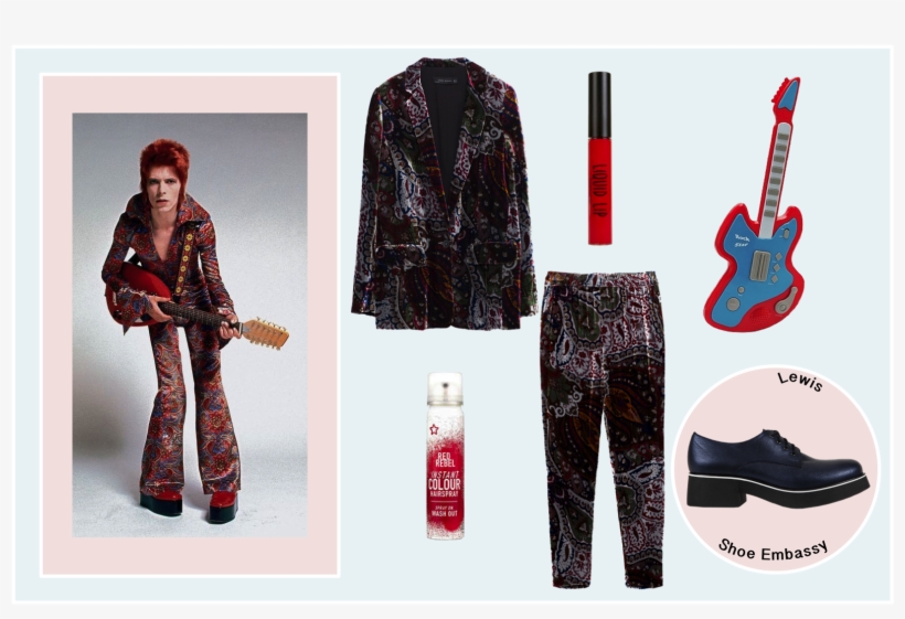David Bowie - 1970s Mens Fashion Icons, transparent png download