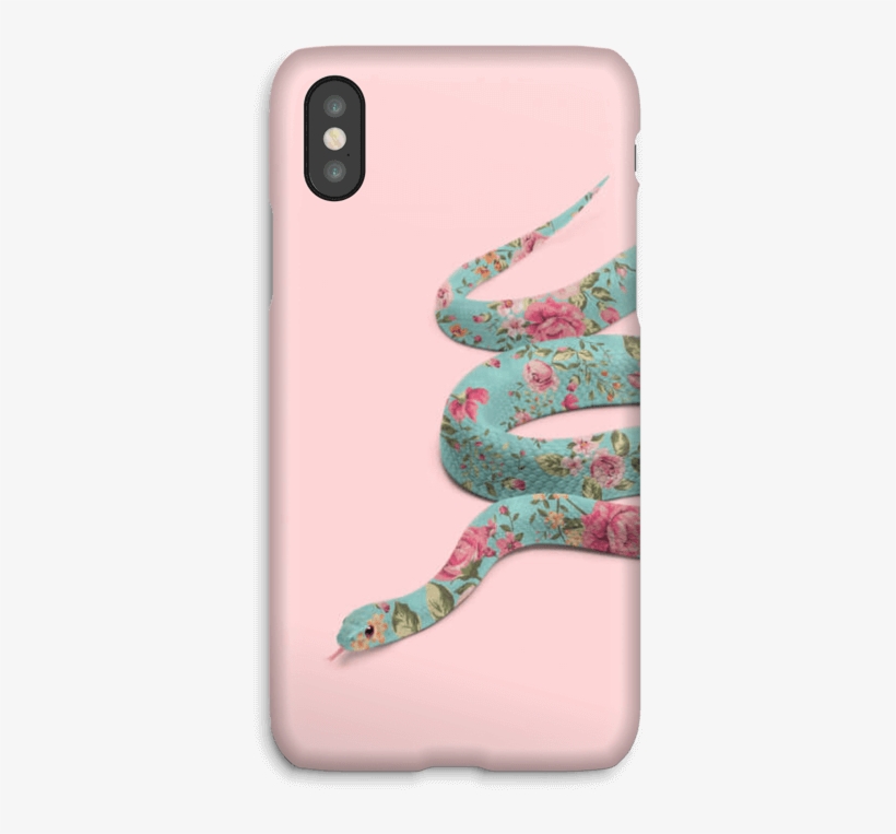 Floral Snake Case Iphone X - Pretty Snake, transparent png download