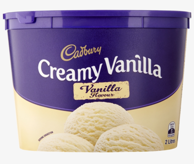 Cadbury Creamy Vanilla Tub 2 Litre, transparent png download