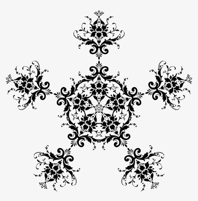 Floral Design Leaf Silhouette Line Art - Clip Art, transparent png download