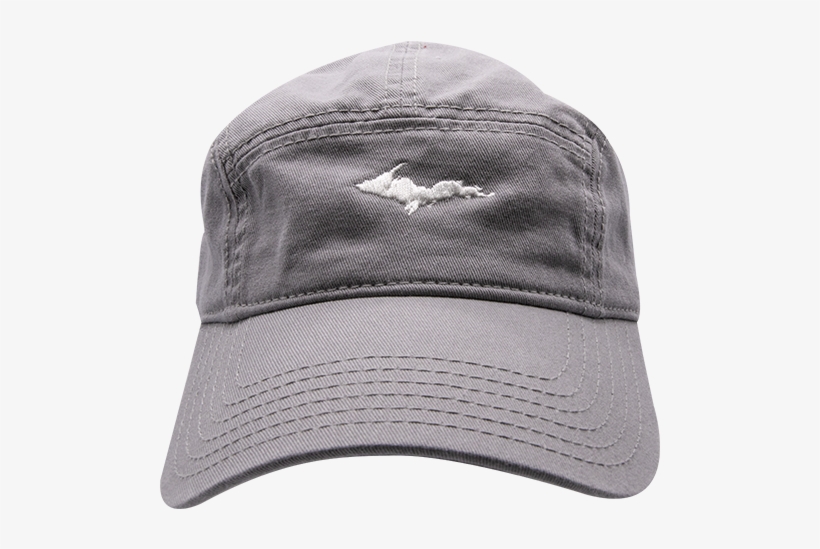 Hat - "u - P - Silhouette" Gray Cotton Twill 5-panel - Baseball Cap, transparent png download
