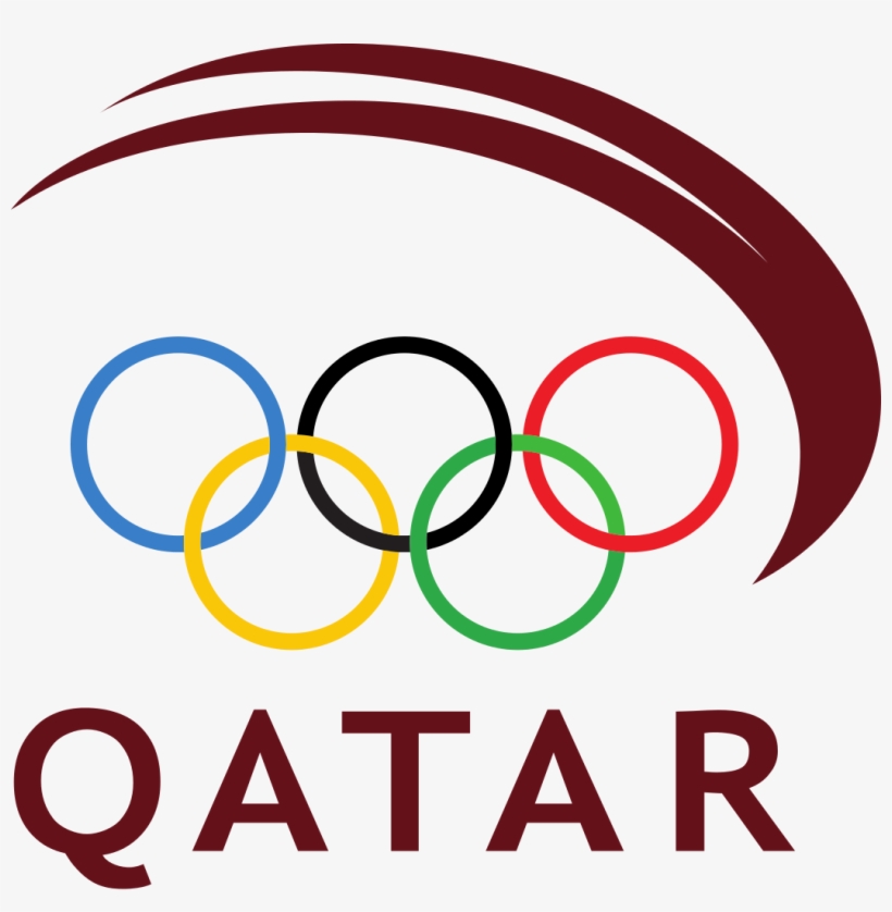 Qatar Olympic Committee Logo - Olympic Refugee Team Flag, transparent png download