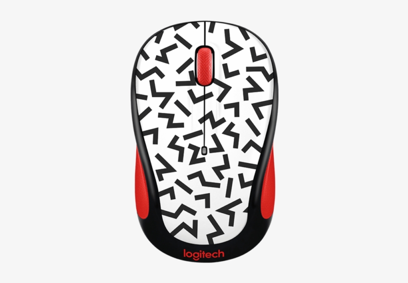 Logitech M317c Party Collection Wireless Optical Mouse - Logitech Mouse Zigzag, transparent png download