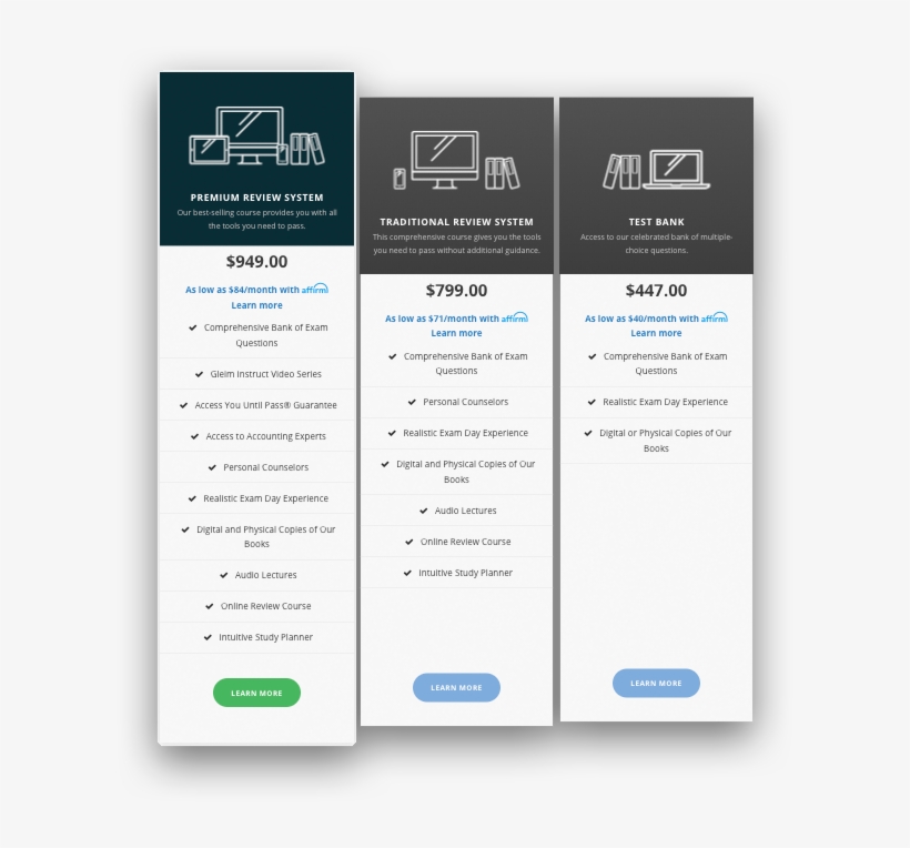 Gleim Cia Review Pricing - Website, transparent png download