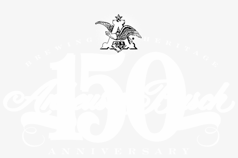 Anheuser Busch 05 Logo Black And White - Illustration, transparent png download