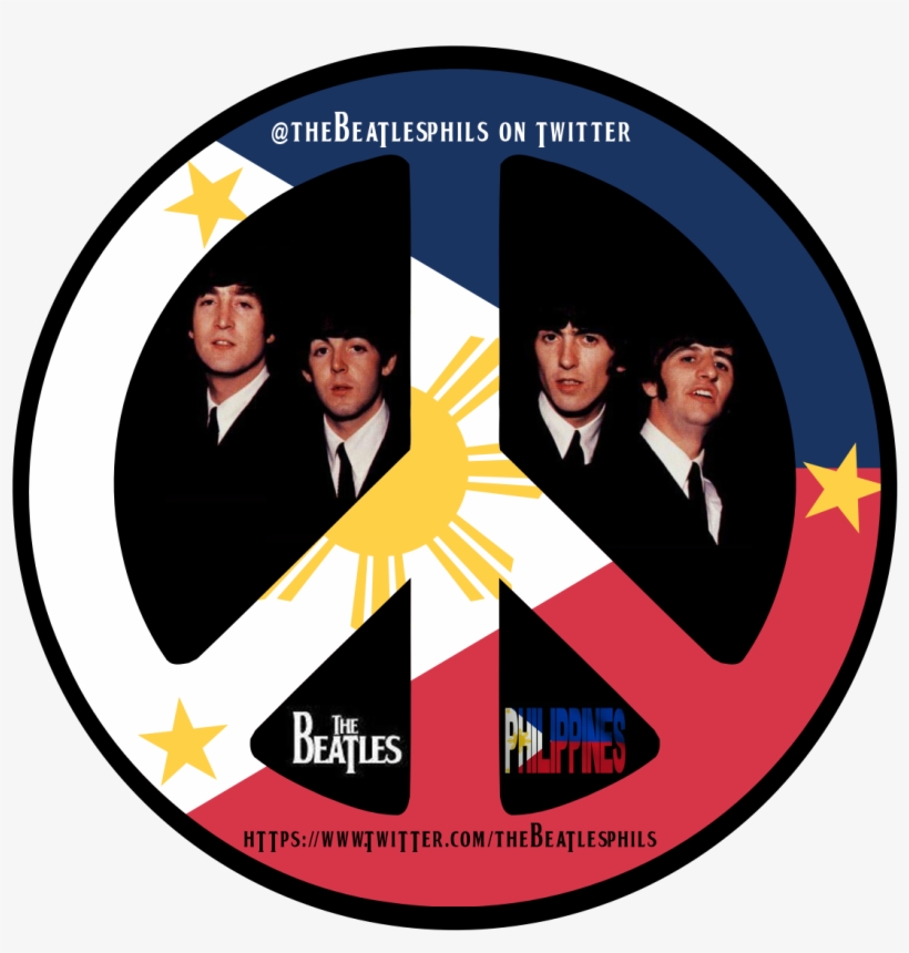 The Beatles Phils - Peace Sign Philippine Flag, transparent png download