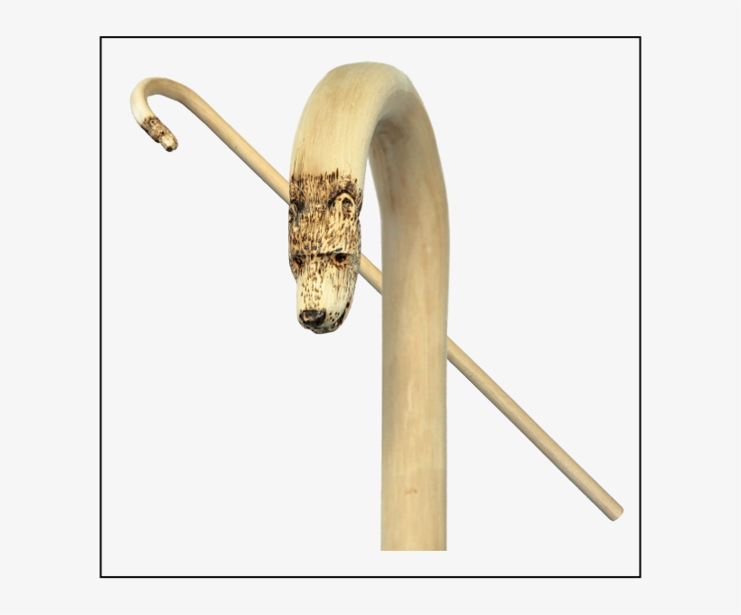 Bear Head Horn On Hickory With Heartwood Stock - Horn, transparent png download