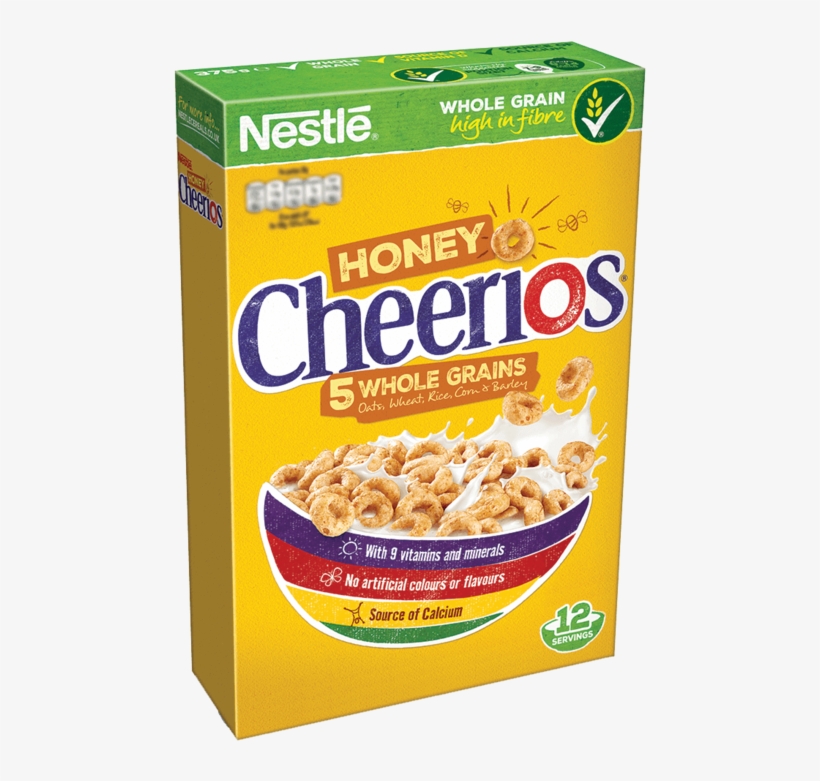 Honey Cheerios 375g - Nestle Honey Cheerios, transparent png download