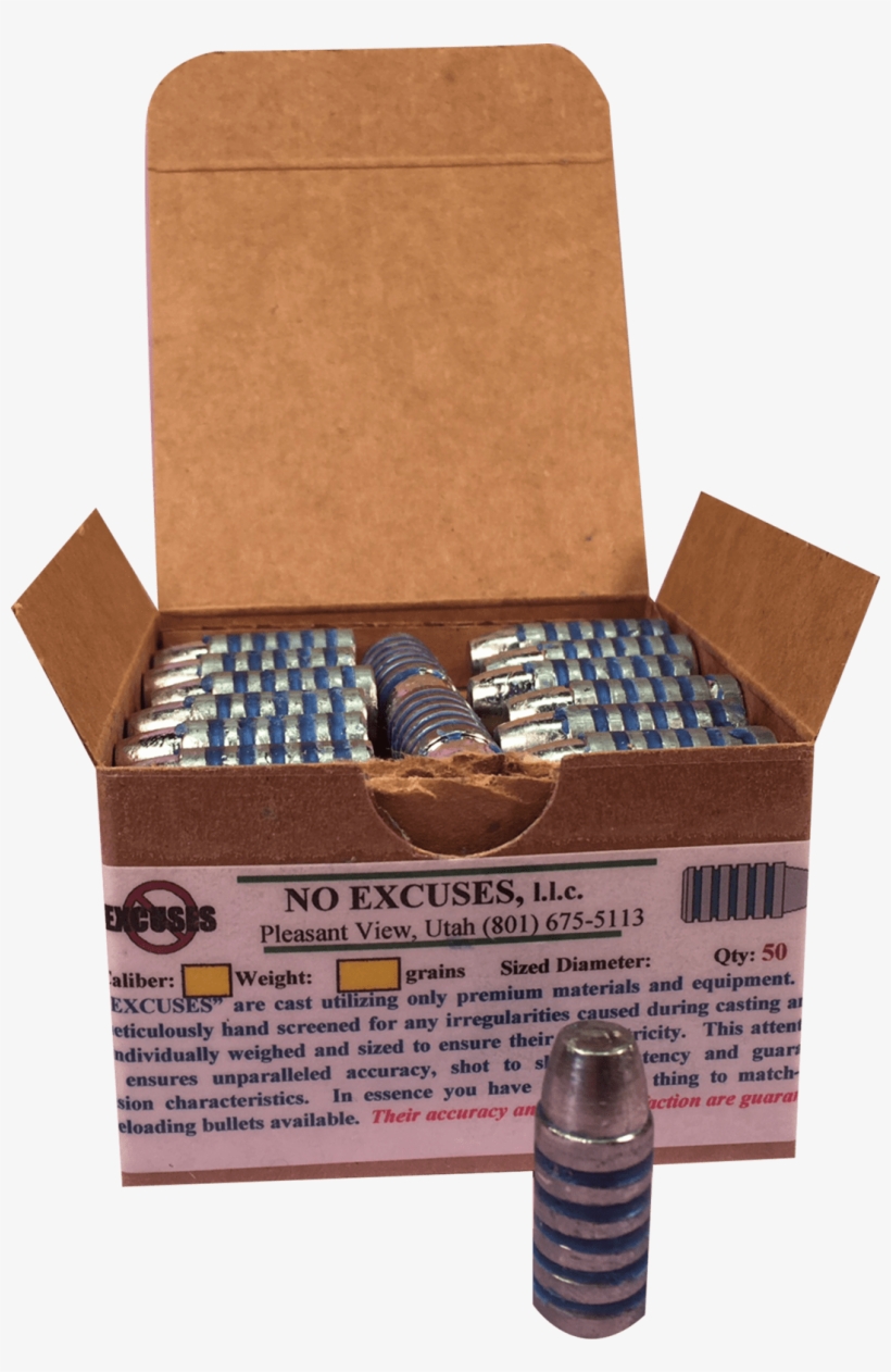 45 Caliber 460 Grain - Box, transparent png download