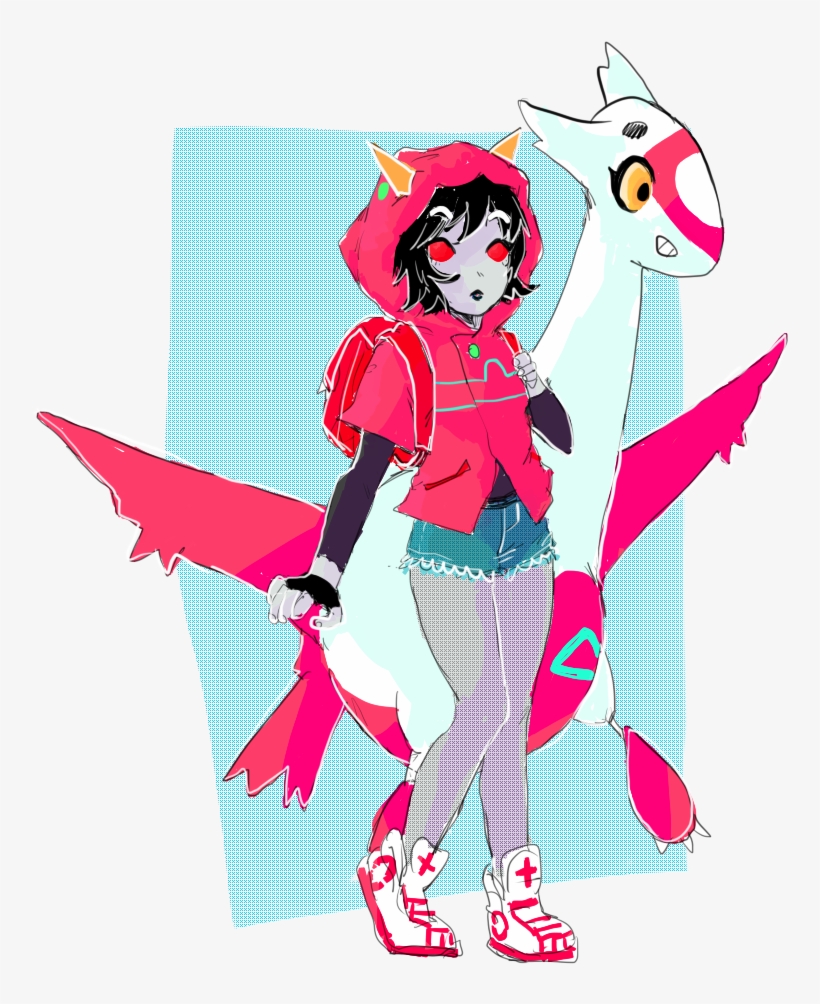 “tangarang's Pokemon Trainer Terezi Was Super Cute - Cartoon, transparent png download