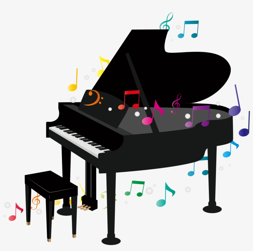 Big Image - Piano Notes Clip Art, transparent png download
