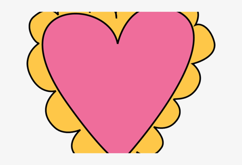 Yellow Heart Cliparts - Pink And Green Valentines, transparent png download