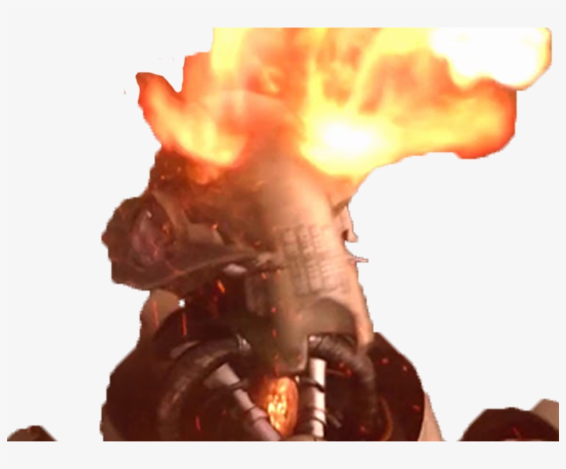 Sticker Star Wars 3 General Grievous Feu Mort Tete - Chocolate, transparent png download