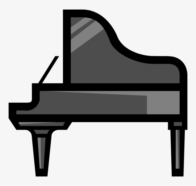 Vector Illustration Of Grand Piano Keyboard Musical, transparent png download