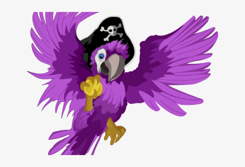 Macaw Clipart Pirate Parrot - Pirate Parrot No Background, transparent png download