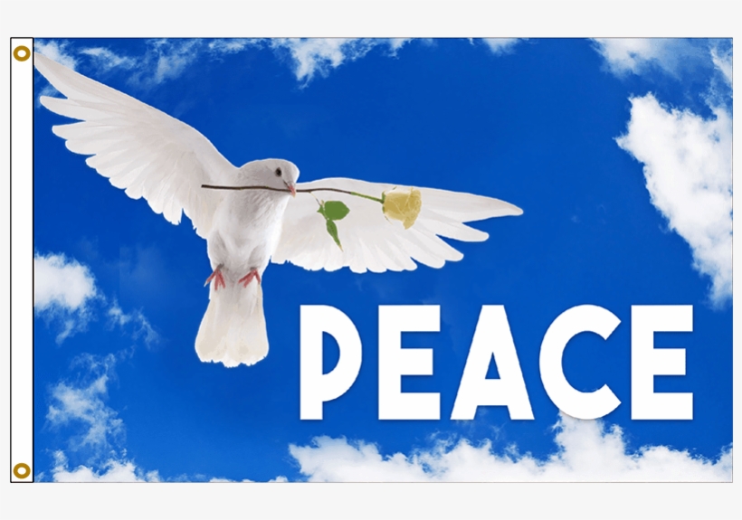 Peace Dove Flag - Peace Flag With Dove, transparent png download