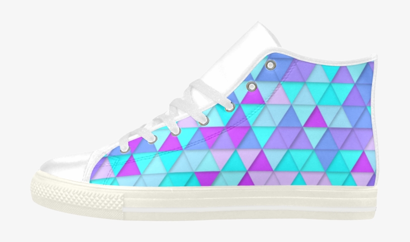 Blue Triangle Tessellation Aquila High Top Microfiber - Pyramid, transparent png download