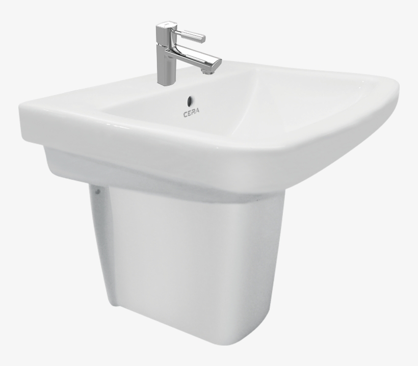 Cammy Half Pedestal Snow White S2090127 - Half Pedestal Cera Wash Basin, transparent png download