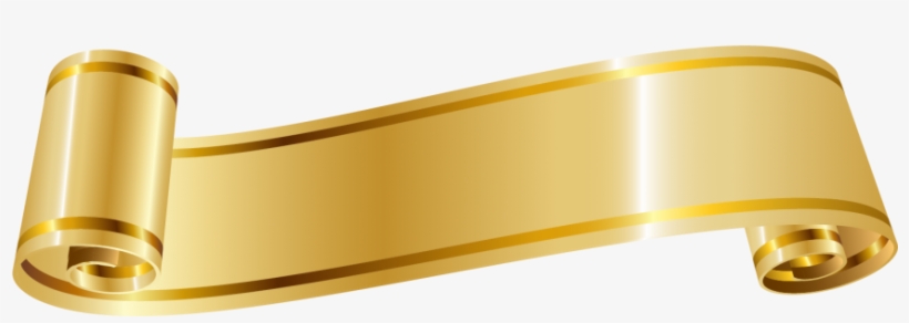 Ribbon - Gold Ribbon Png, transparent png download