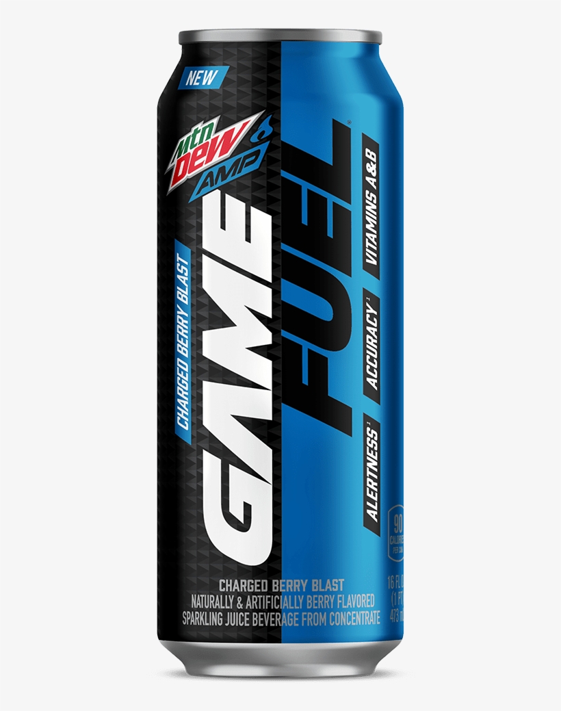 Amp Game Fuel Charged - Mtn Dew Amp Game Fuel, transparent png download