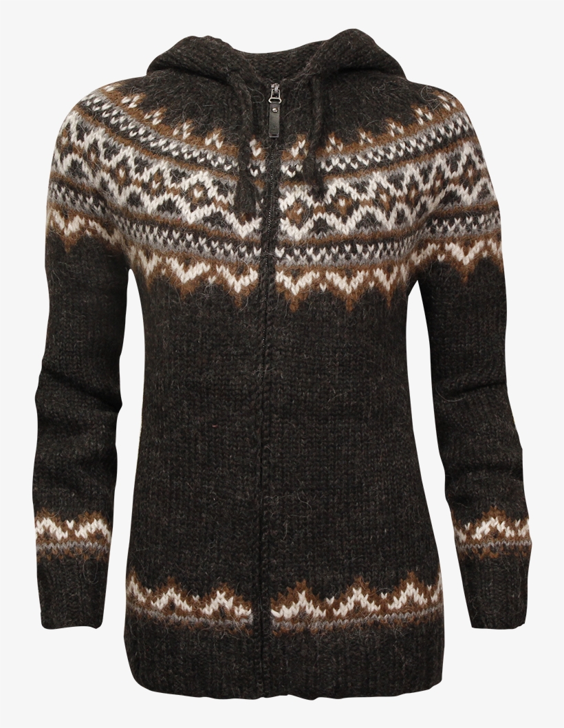 Enlarge - Skjöldur Icelandic Wool Sweater Zip And Hood, transparent png download