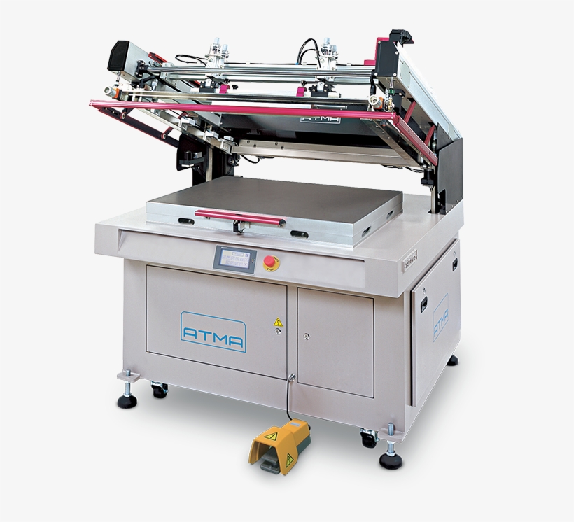 Atmech 57/b Clam Shell Screen Printer With Belt Take - Machine Tool, transparent png download