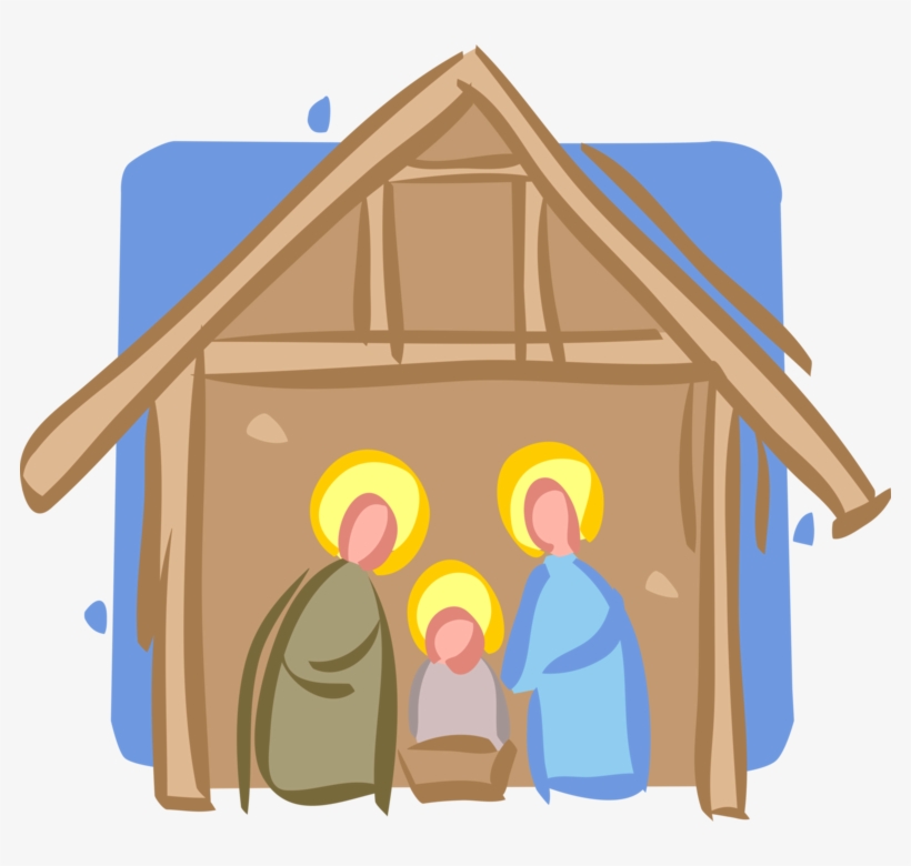 Vector Illustration Of Festive Season Christmas Nativity - Illustration, transparent png download