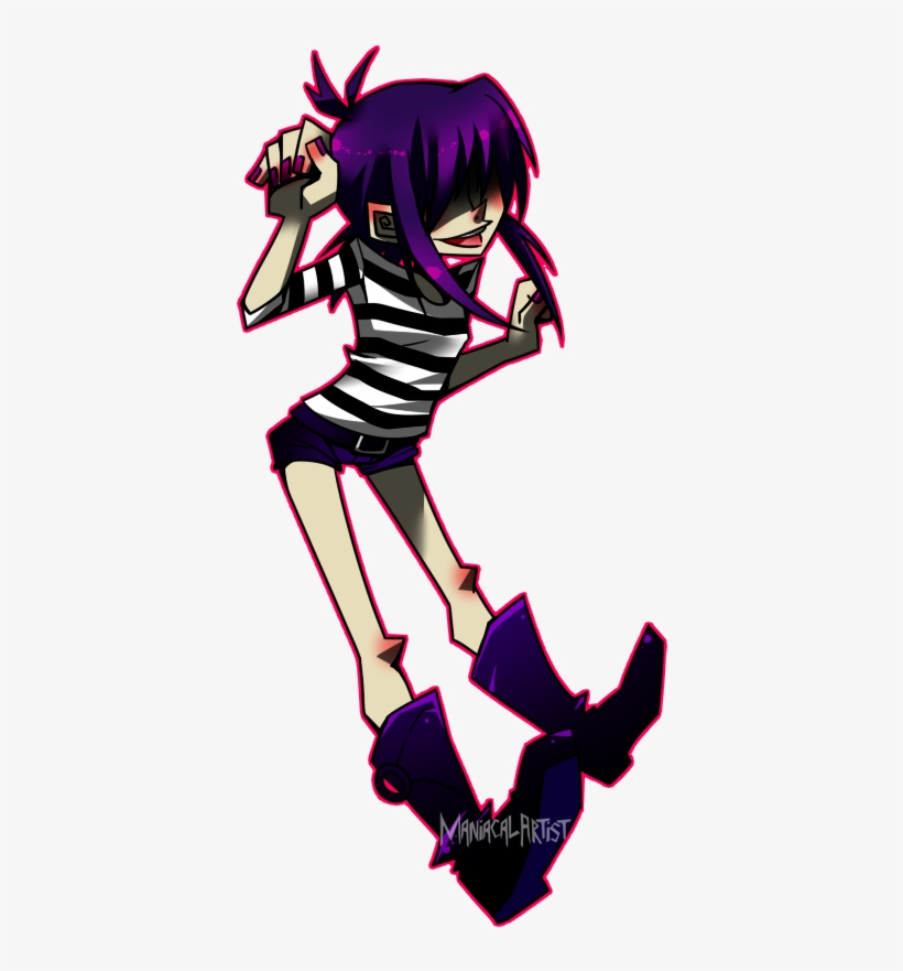 Noodle Doodle By Krooked-glasses - Doodle Gorillaz, transparent png download
