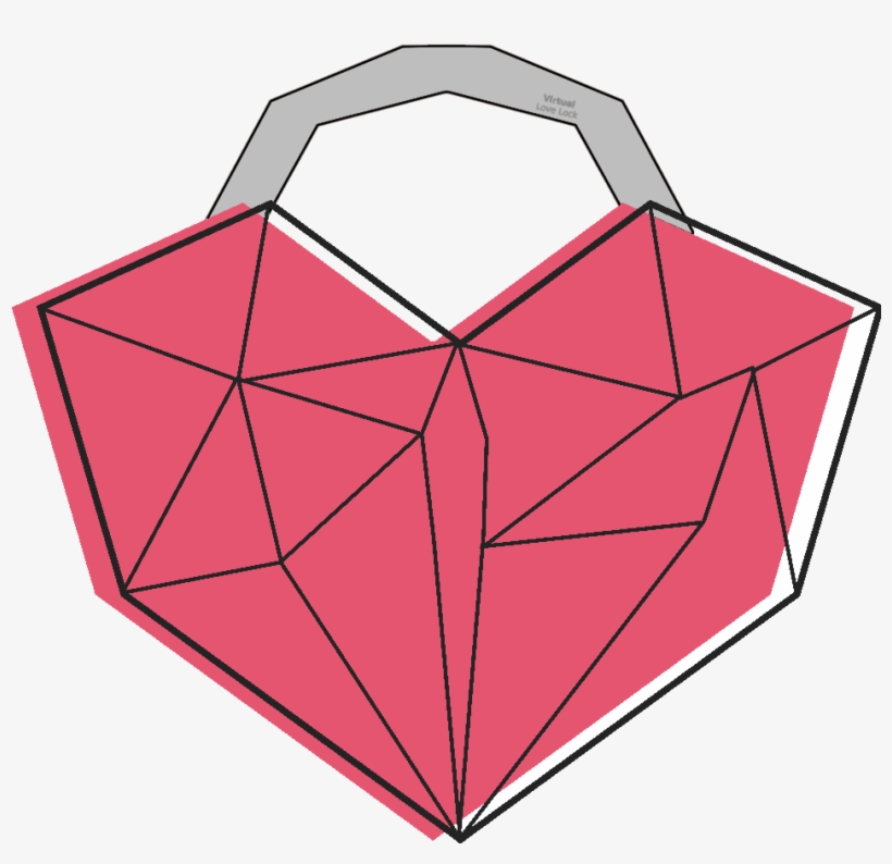 Create Your Love Lock - Triangle, transparent png download