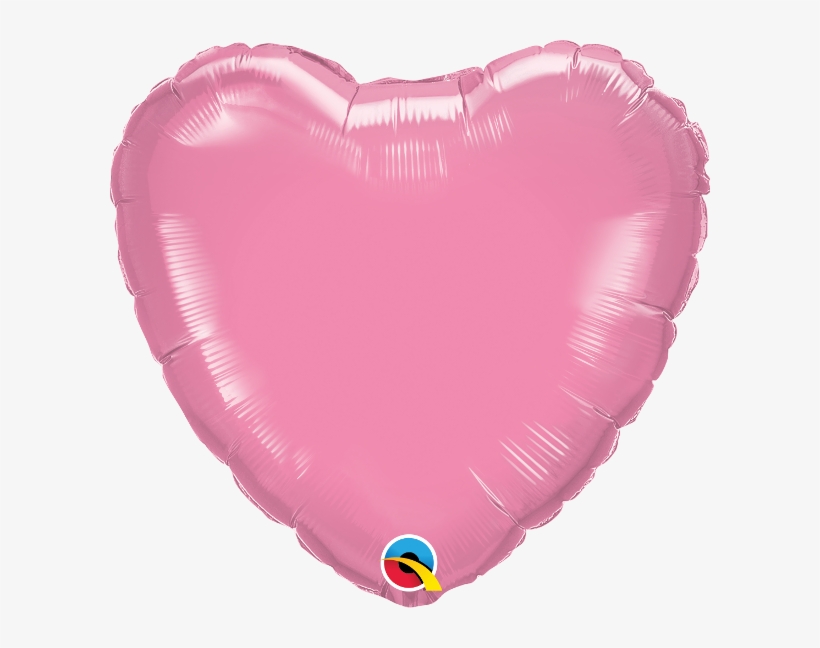 Rose Pink Heart Shaped 18'' Foil Decorator Balloon - Balloon, transparent png download