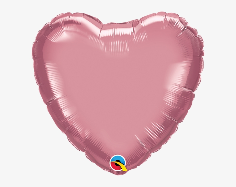 Mauve Heart Shaped 18'' Foil Decorator Balloon - Balloon, transparent png download