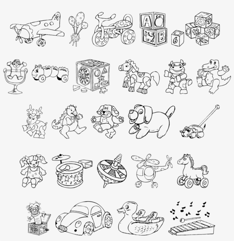 Baby Blocks - Line Art, transparent png download