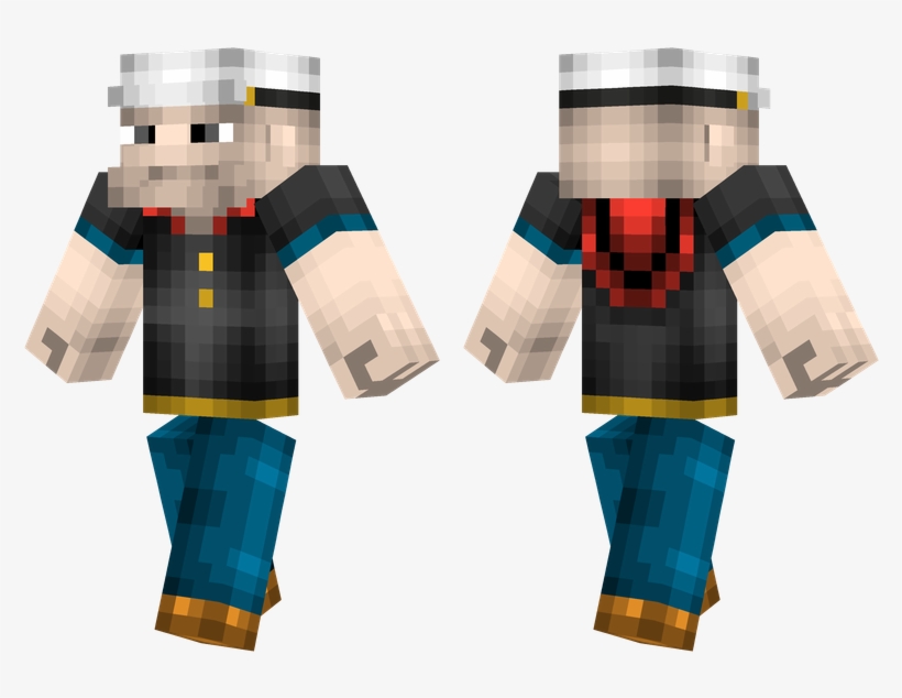 Popeye - Minecraft Bloody Face Skin, transparent png download
