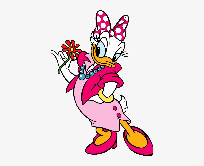 Daisy Duck Clip Art - Stickers Daisy Disney Png, transparent png download